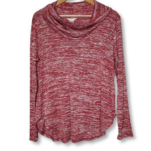 Caslon Space Knit Cowl Neck Tunic Sweater Sz XS